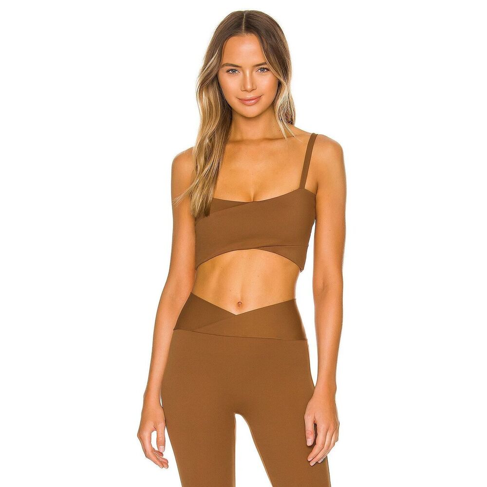 NEW DEVON WINDSOR Amaya Crop Top in Mocha Size XS REVOLVE MSRP $89